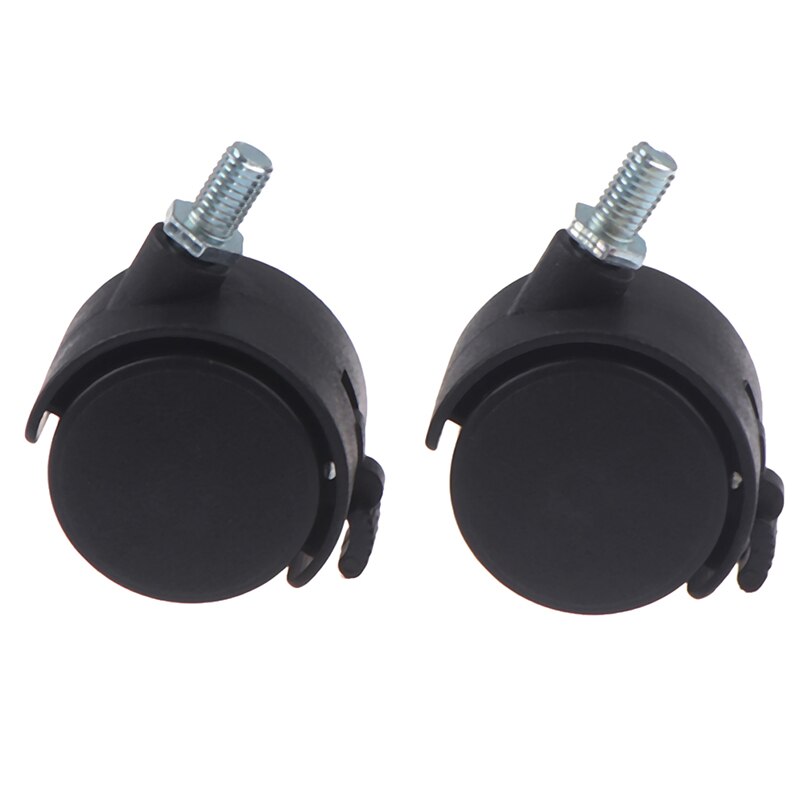 1Pc Stoel Wiel Meubels Caster 1.5 "40Mm M8 Schroef/Plaat Zwenkwielen Vervangen Hardware Trolley stille Rem Bescherming