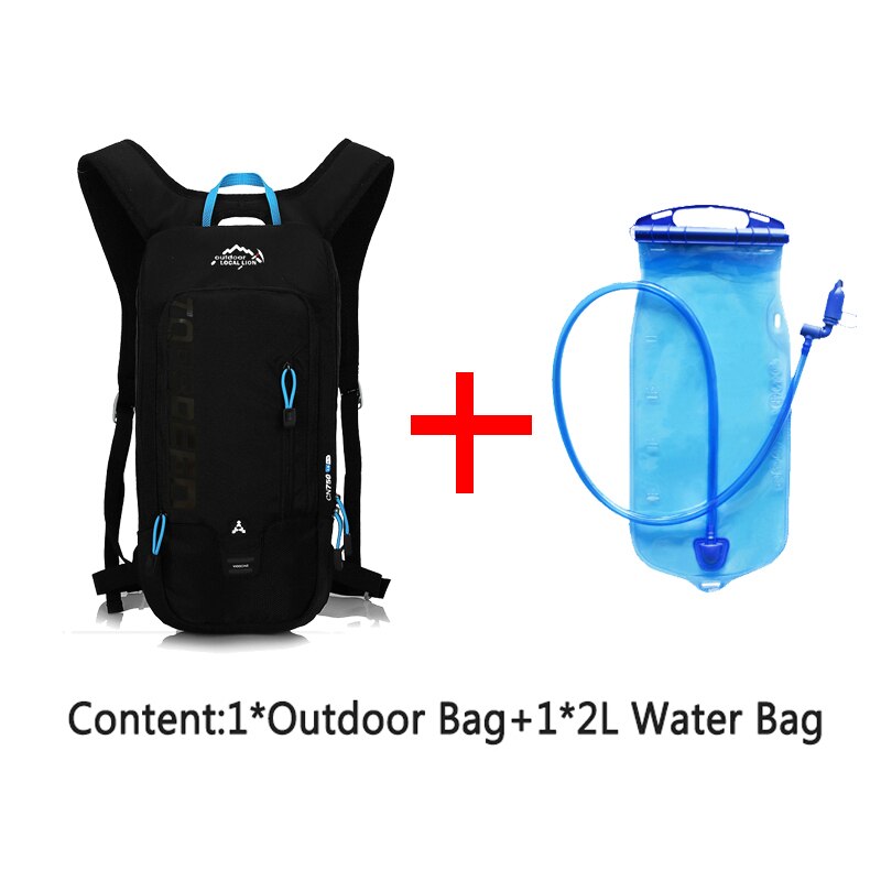 6L Outdoor Running Cycling Backpack,2L Bladder Water Bag Sports Camping Hiking Hydration Backpack,bicycle Backpack No Water Bag