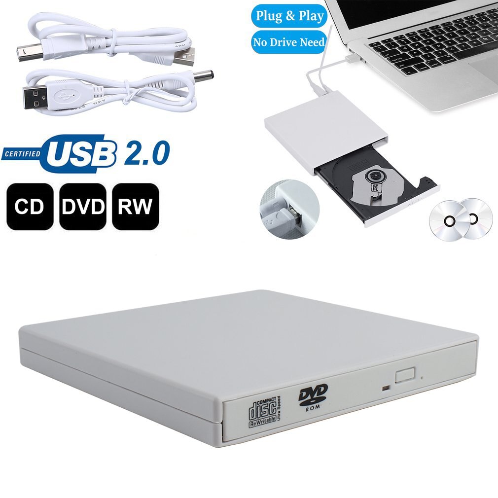 Lecteur optique externe usb universel, lecteur cd, graveur cd blu-ray pour pc portable, windows 7 8 graveur dvd pour ordinateur