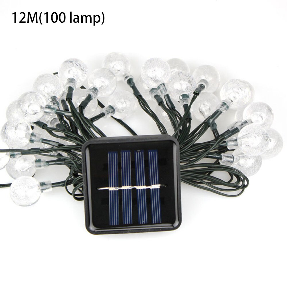 Solar Lamp String LED String Fairy Lights Solar Power Two Functions Garlands Garden Christmas Decor Light For Outdoor: 12m Solar Power