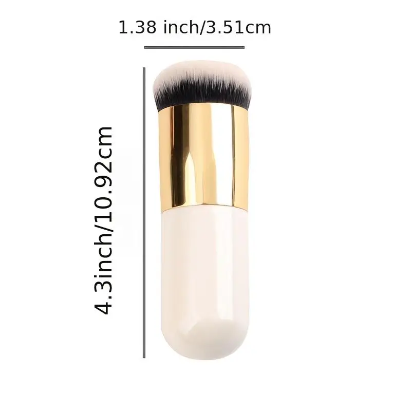 1pc meikkivoideharjaa, meikkiharja, meikkivoideharja sopii neutraalille iholle, hajuton polyesteriharjas