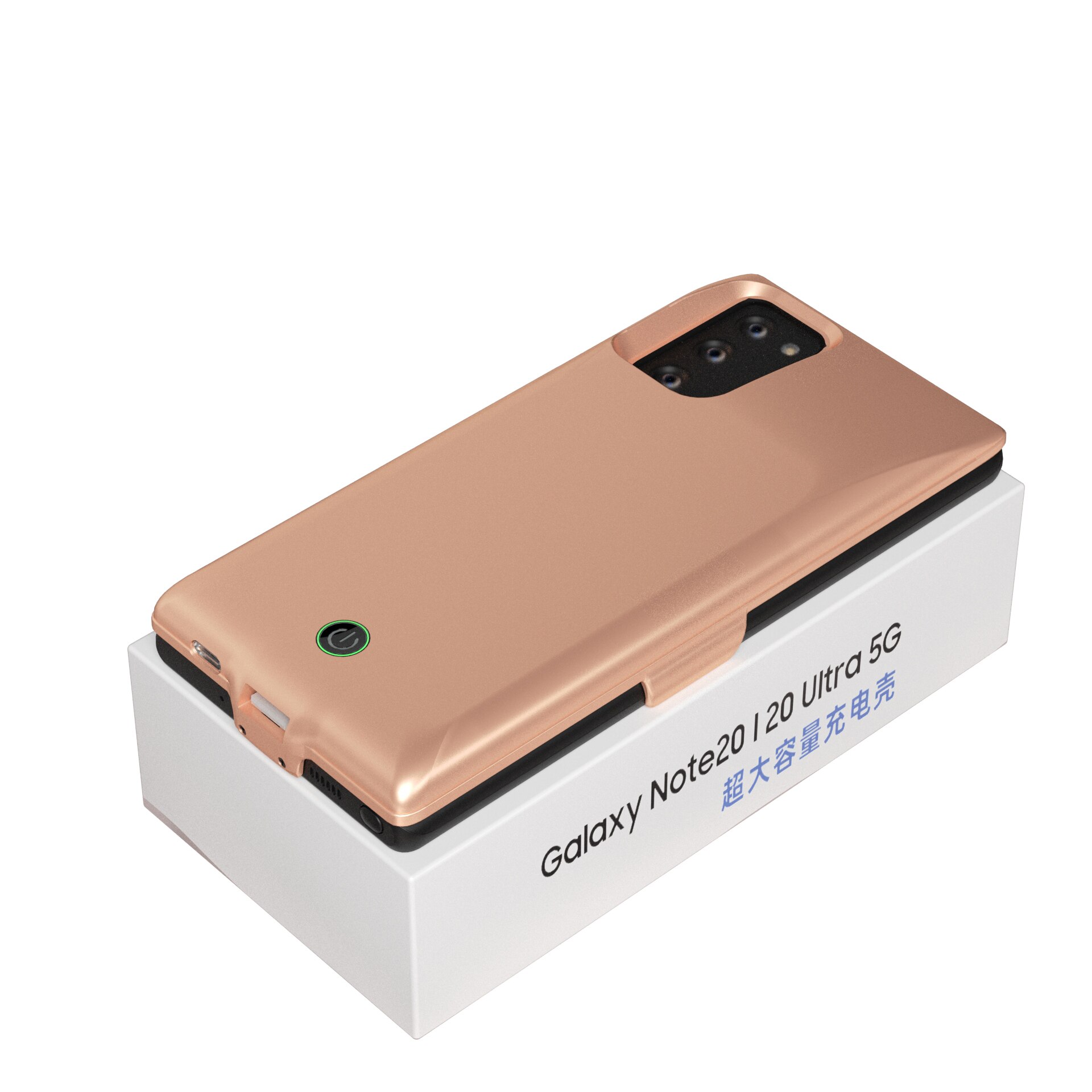 Battery Charger Case For Samsung Galaxy Note 20 Ultra Note20 7000nAH Anti fall Portable Battery Hard Back Cover: Note 20 Pink