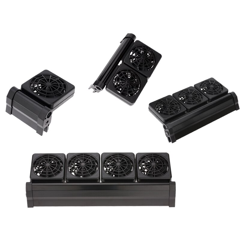 Akvarie akvarium køleblæser system chiller kontrol reducere vandtemperaturen 1/2/3/4 ventilator sæt køler marine dam tilbehør