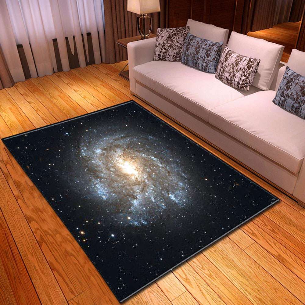 Nordic 3d universe galaxy space tæpper boligindretning sengebords tæpper bløde flannel spisebordstæpper og tæpper til stuen: Nr. -1 / 115 x 160cm