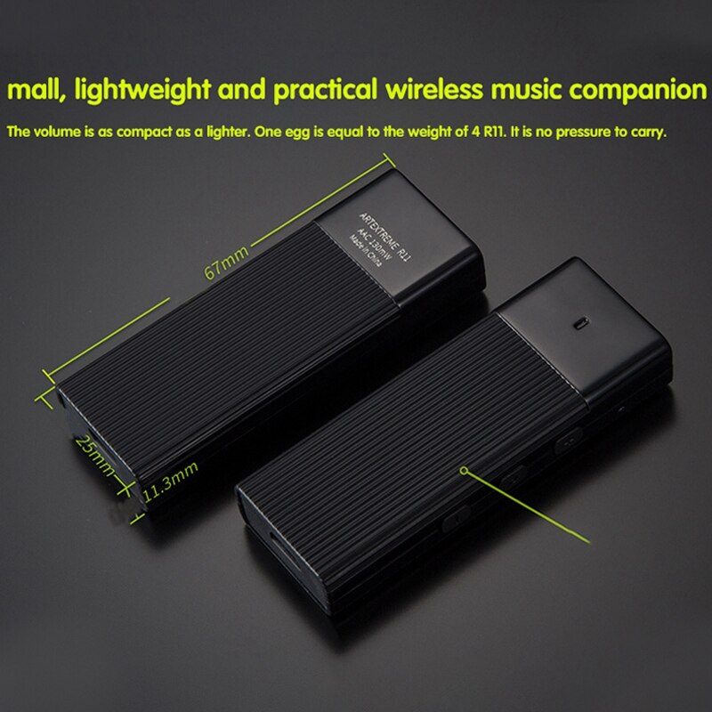 R12 Headphone Amplifier Bluetooth 5.0 CSR DAC Amp USB Sound Card High Power for Phones MP4 Computers Game Consoles o