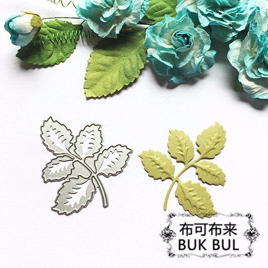 KLJUYP Rose leaves Metal Cutting Dies Stencils for DIY Scrapbooking/photo album Decorative Embossing DIY Paper Card