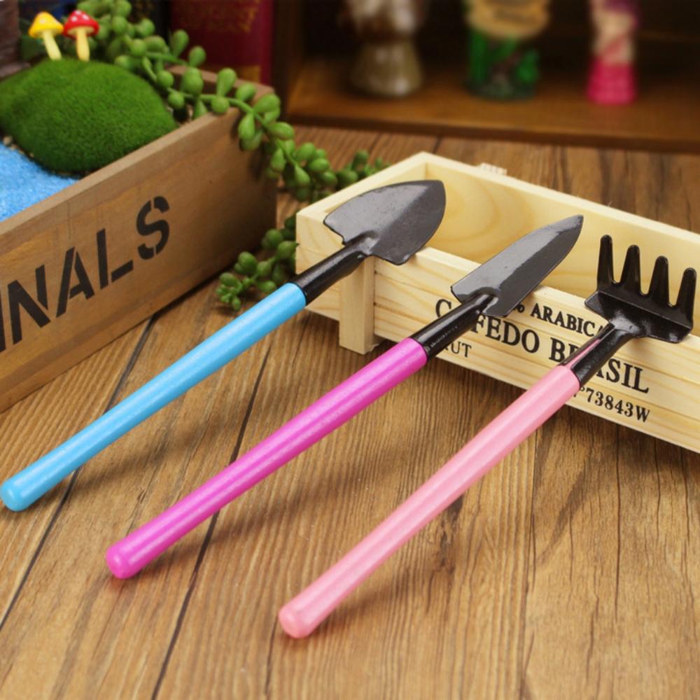 3 PCS Garden Tools Mini Garden Accessories Tools Shovel Hoe Plant Potted Flowers Seedling Planting Tool