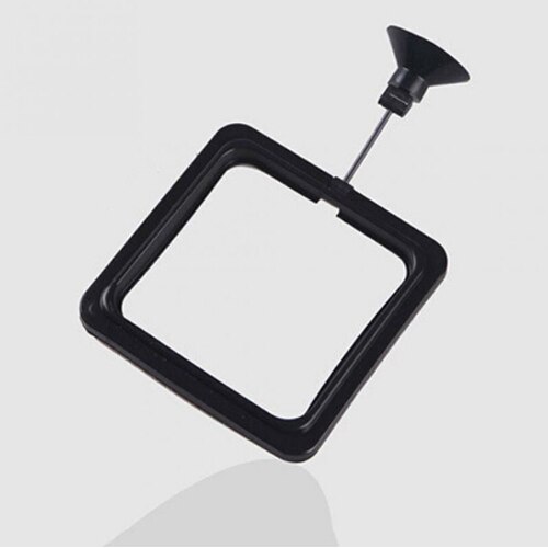 Aquarium Feeding Ring Fish Tank Station Floating Food Tray Feeder Square Circle Accessory Water Plant Buoyancy Suction Cup 2: 03