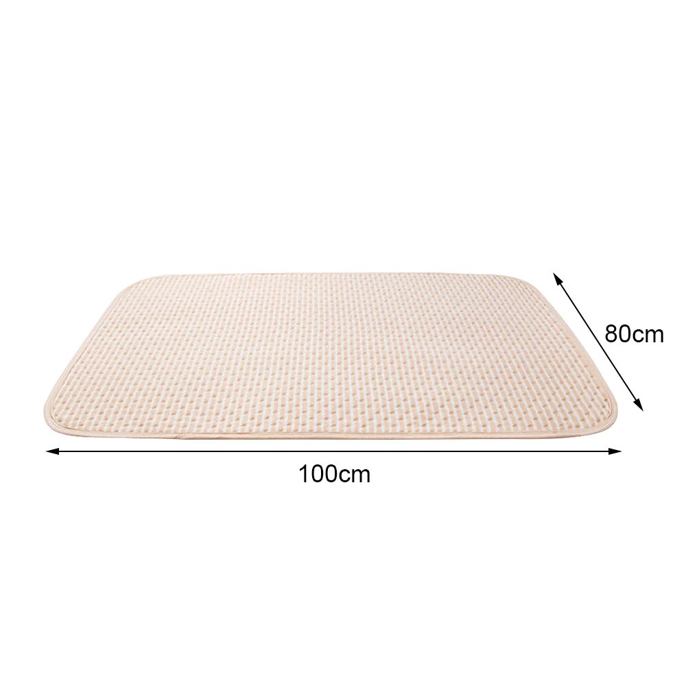 Cambiador de algodón + EVA impermeable para bebé, cambiador de ropa de cama, almohadilla de orina impermeable para recién nacido: L  80x100CM