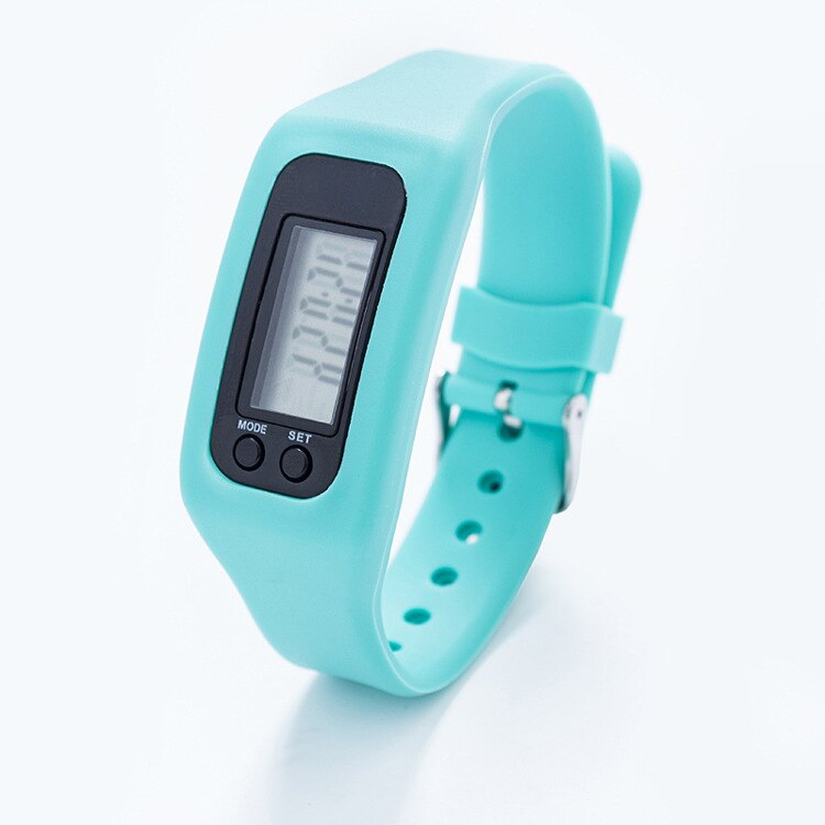 Running Pedometer M3 Plus Blood Pressure Monitor Heart Rate Fitness Tracker Smart Bracelet Step Counter Waterproof Pedometers: Blue LCD Pedometer