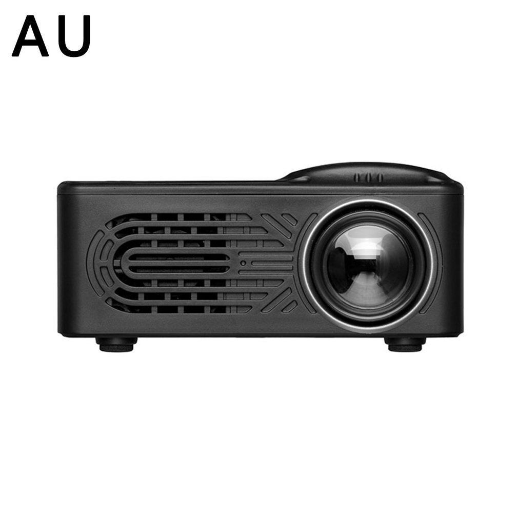 Date 814 maison Mini projecteur Mini Portable divertissement à domicile projecteur Compact sortie d'air 1080P Home cinéma: AU