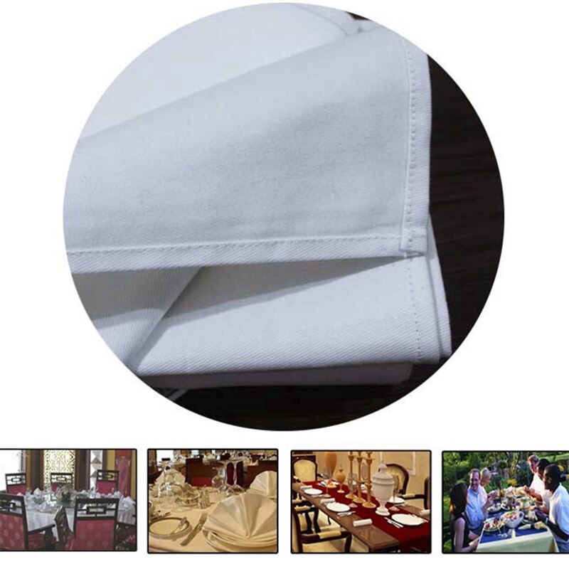 Table Napkin White Cotton Cloth Napkins for Party Wedding Table Cloth Soft Hotel Handkerchief Cloth for Cafe Thicken