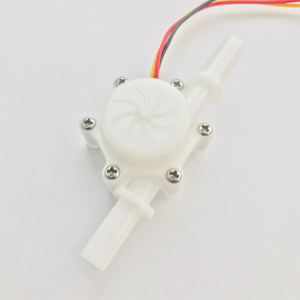 3.6-26.4v usn -hs10pa hall effekt flödesgivare vatten 0.5-10l/ min 10mm od plugg upprepa fel 1% turbin flödesmätare 93.5mm längd
