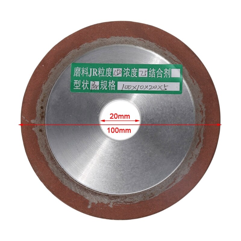 1Pc 100mm Diamant Slijpschijf Cup 150/180 Grit Cutter Grinder voor Carbide D4H9 W329