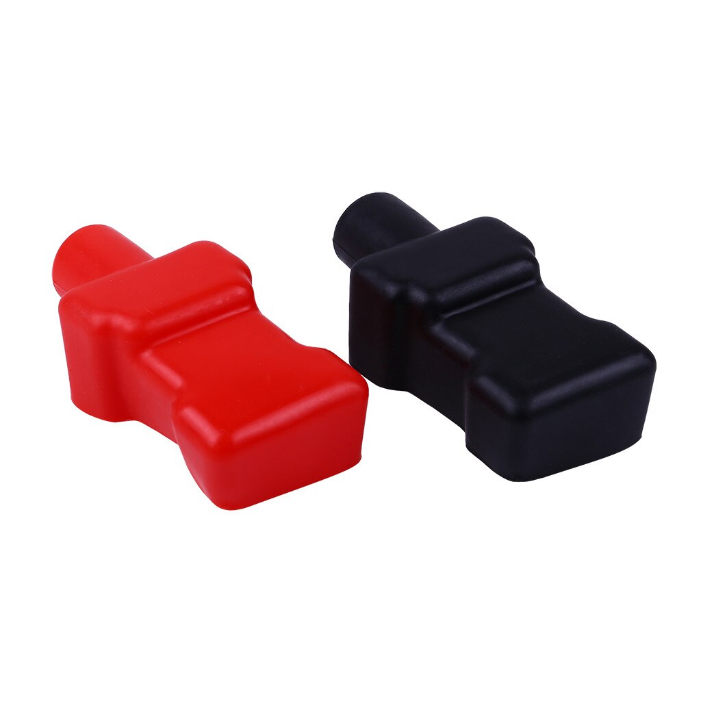 Car-Styling Universal 2 pc Car Battery Negative Positive Terminal Covers Cap Boat Insulating Protector Auto Replacement Part