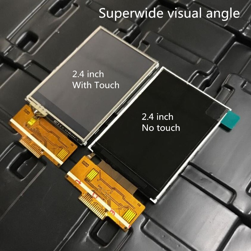 Écran couleur SPI TFT LCD 2.4/2.8/3.2 pouces, pilote ILI9341 IC 4 IO 240X320, panneau tactile, soudage à 18 broches, 0.8mm super large