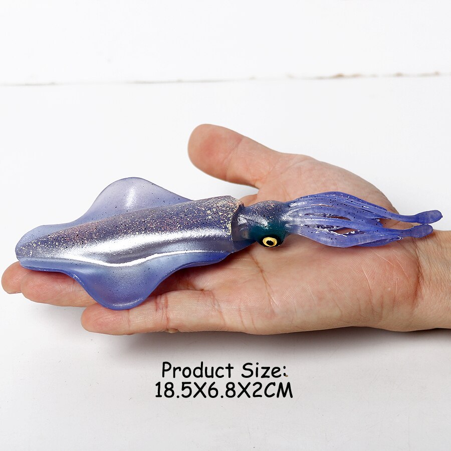 Realistic Sea Animals Figurines Orca Squid Sharks Dolphin Turtle Sailfish Octopus Figures Miniature Education Toys for Kids