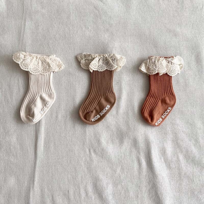 MILANCEL – chaussettes en dentelle pour bébés filles, vêtements pour tout-petits,