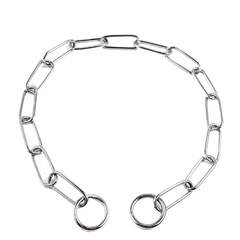Ring shape dog collar chain Stainless steel pet Collars welding Bite ...
