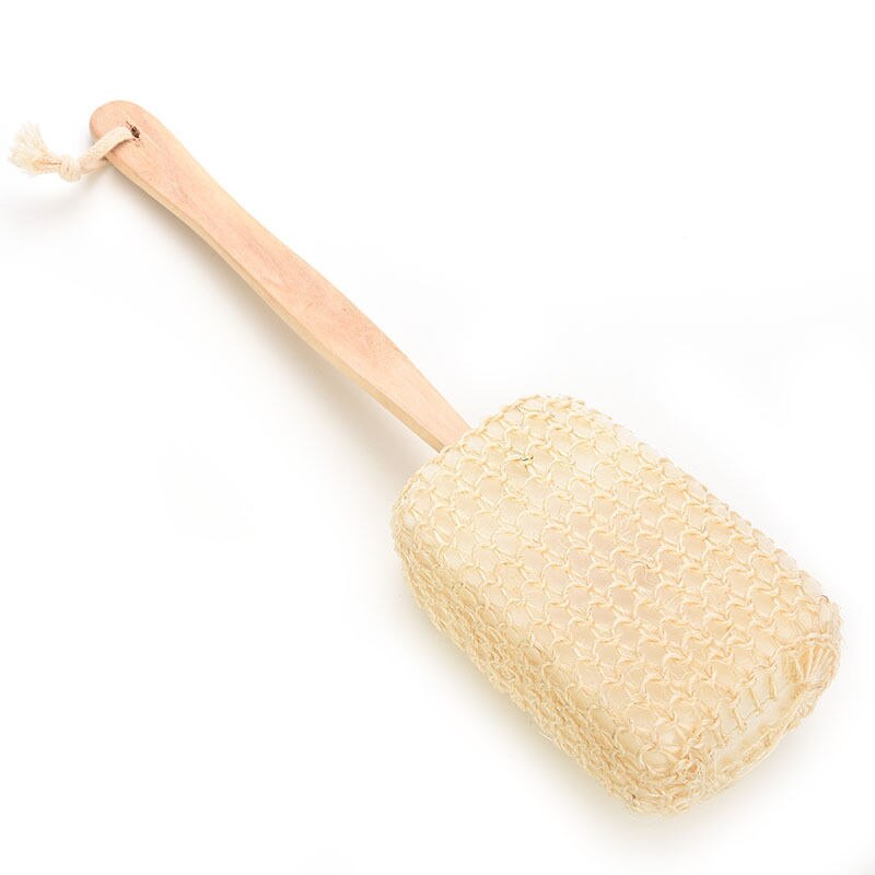 Badborstar dusch badkar produkter långa trähandtag naturlig sisal kropp rygg svamp scrubber sanitetsartiklar svit