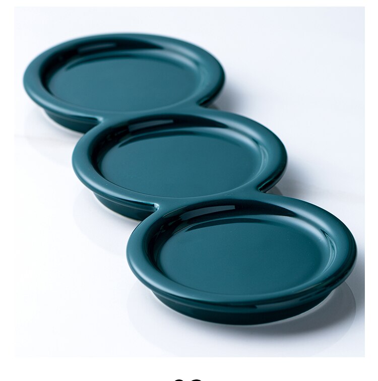 Green Color Forest Ocean Style Sugar Bowl Home Kitchen Set Ceramica Salt Condiment Pot Jars