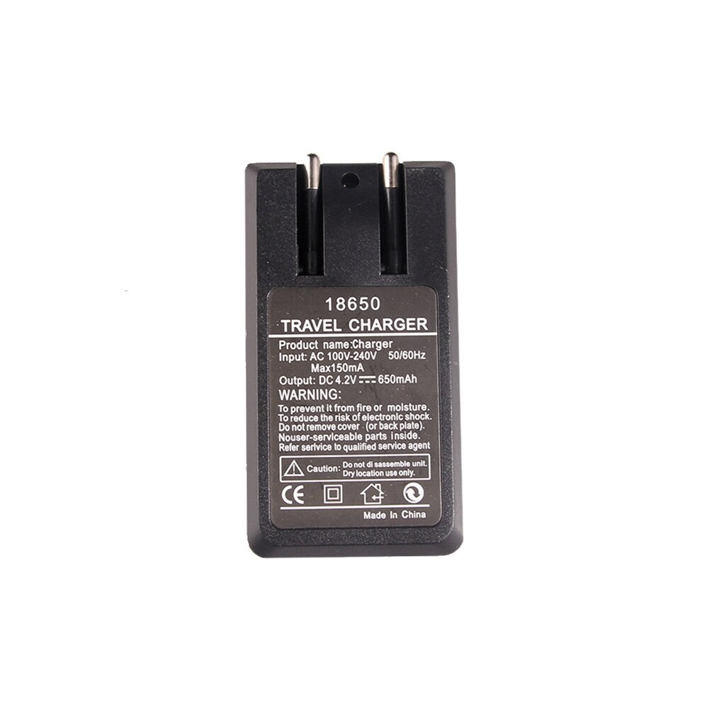 18650 3.7V 650mA Battery Rechargeable Li-ion Batteries Charger US Plug