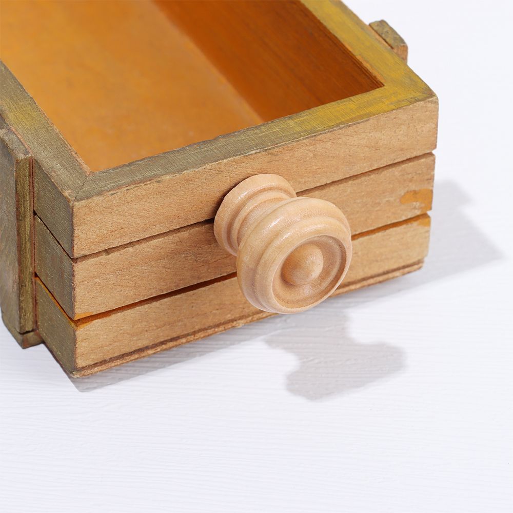 1Pc Natural Wood Kitchen Cabinet Drawer Knobs Cupboard Dresser Furniture Handle Hardware with Screw Wardrobe Pulls Handle