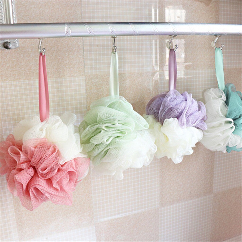 1Stck Weiche Gefühl Waschen Nylon Schwamm Produkte bat Zubehör Schlecht Ball Wannen Kühlen Wäscher Körper Reinigung Gittergewebe Dusche #60