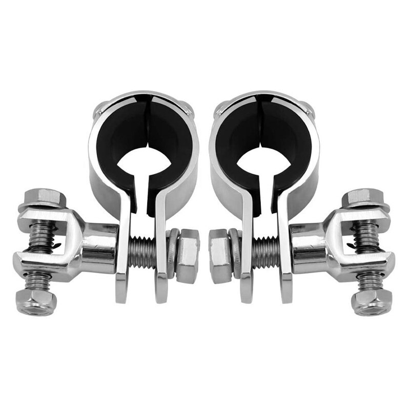 Universal Engine Guard Highway Foot Pegs Mount Clamp on for Davidson Chrome