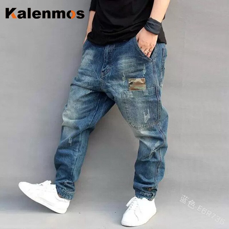 Jeans Mannen Potlood Harembroek Solid Herfst Winter Ljean Hip Hop Goth Punk Kleding Vriendje Plus Size Denim Broek Streetwear
