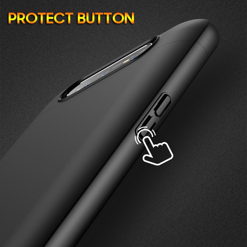 Case Voor Samsung Galaxy A80 Case 360 Graden Full Bescherm Back Cover Voor Samsung A80 Ultra Dunne Hard Pc Shockproof telefoon Gevallen