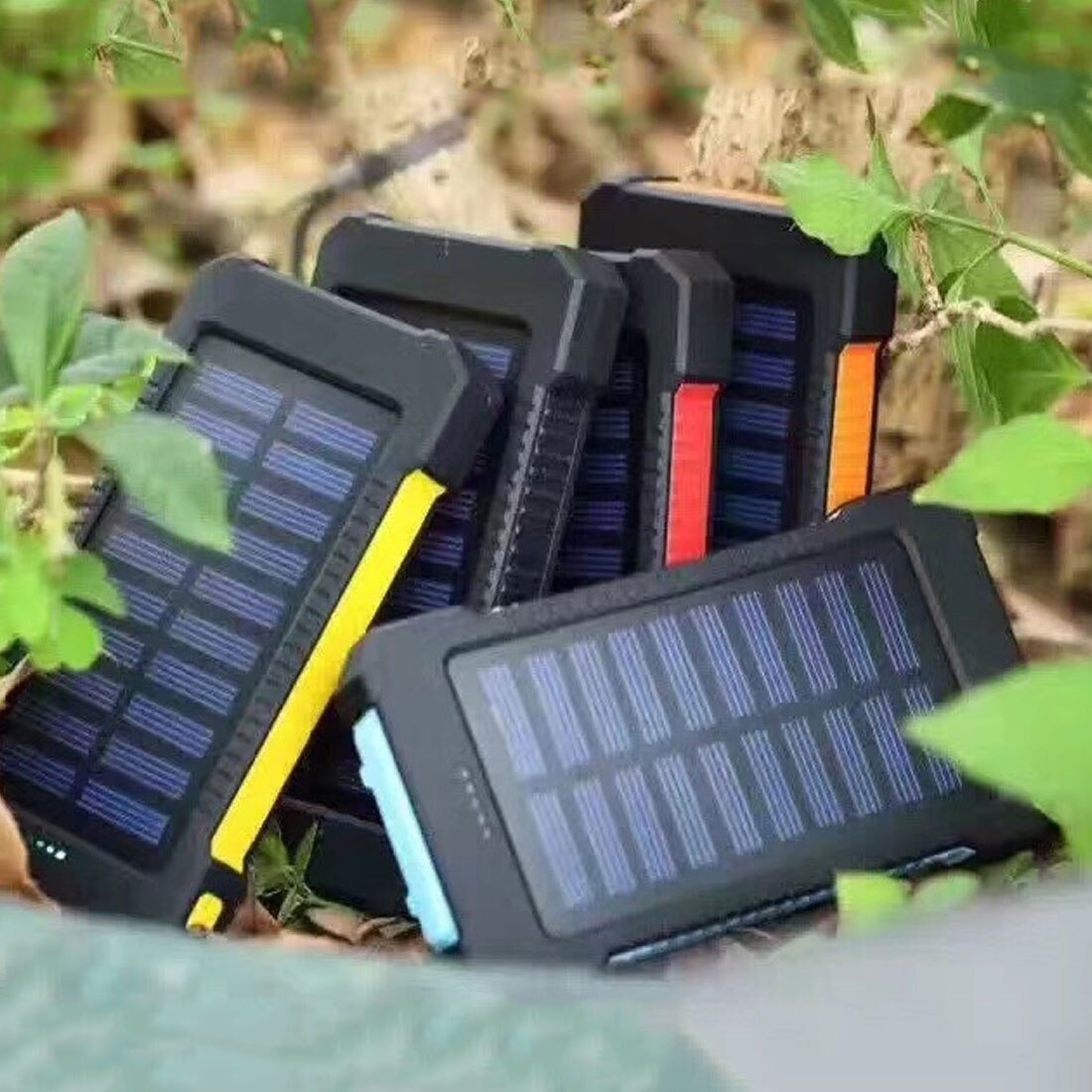 20000 Mah Hoge Capaciteit Waterdichte Solar Power Bank Dual Usb Externe Polymer Batterij Oplader Outdoor Licht Powerbank