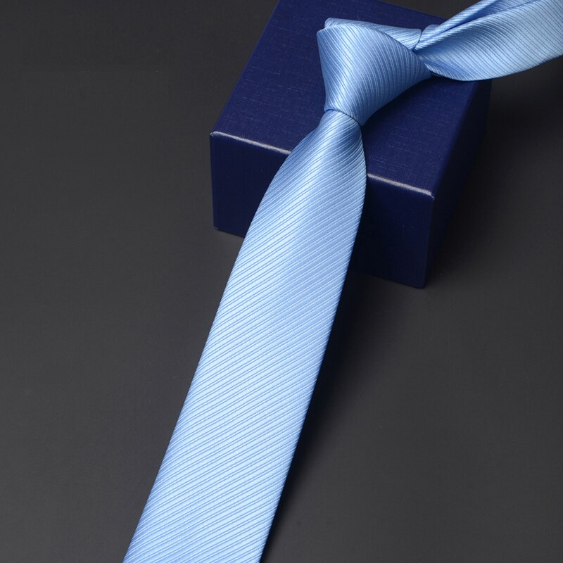 Ankomster 6cm & 8cm brede bånd til mænd forretningsarbejde slips formel ensfarvet hals slips gråblå