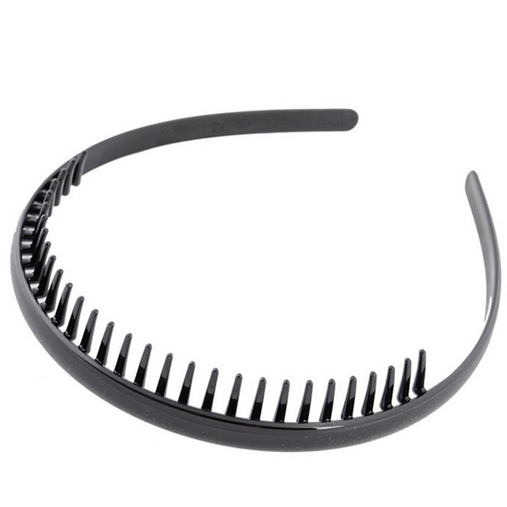 Diadema con dientes para hombre, diadema deportiva, diadema portátil negra