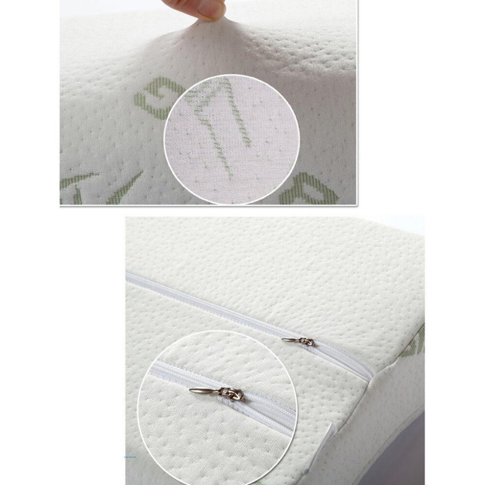 Almohada Ortopédica de Bambú para Dormir, Cojín Transversal de Espuma Viscoelástica, Cervical
