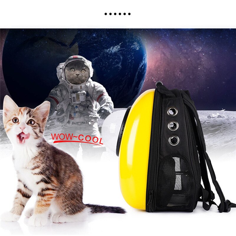 Draagbare reistas voor huisdieren, rugzak, ruimtecapsule, waterdichte handtas, rugzak voor kat en kleine hond, ruimtetas voor huisdieren