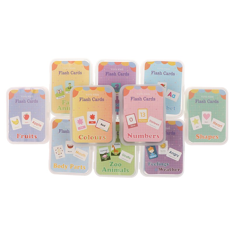 Handwritten Montessori 26 Letter English Flash Card Early Development Learning Educational Toy for Children Kid with Buckle