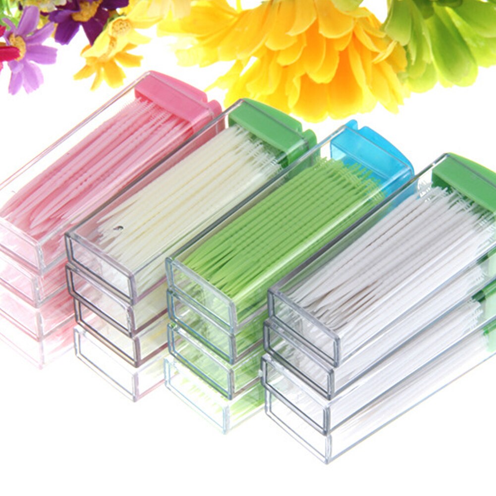 50pcs Tooth Care Portable Travel Restaurant Hotel Sturdy Party Home Toothpick Set