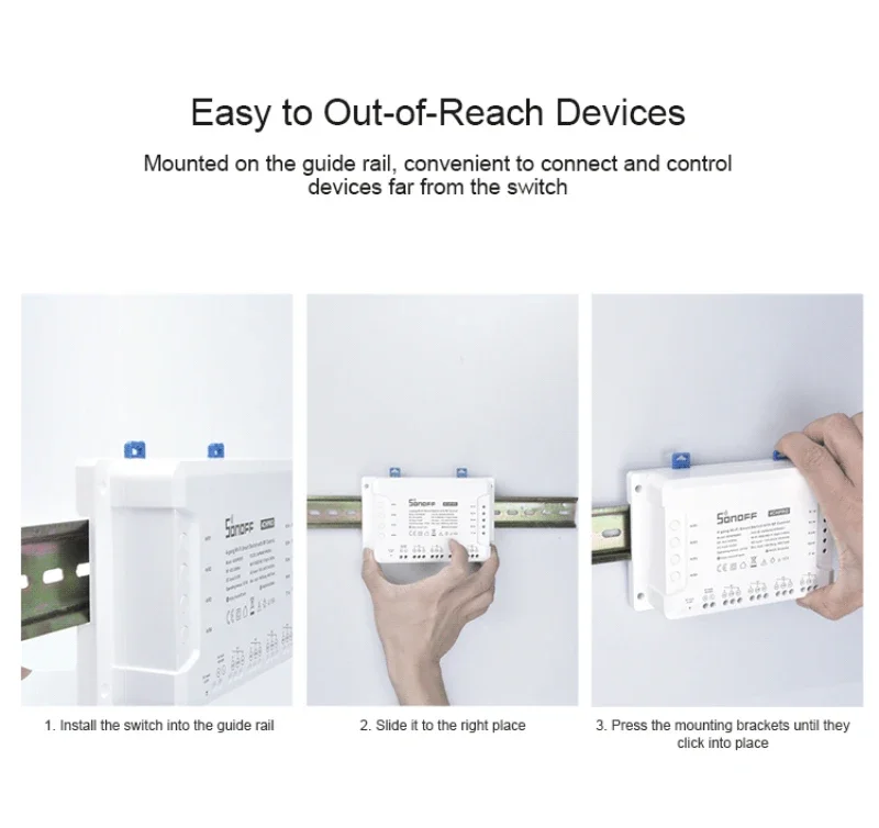 Sonoff 4CH R3/PRO R3 Montaggio a 4 vie WiFI Wireless Smart Switch 433MHZ Relè interruttore remoto Funziona con Alexa Google Home