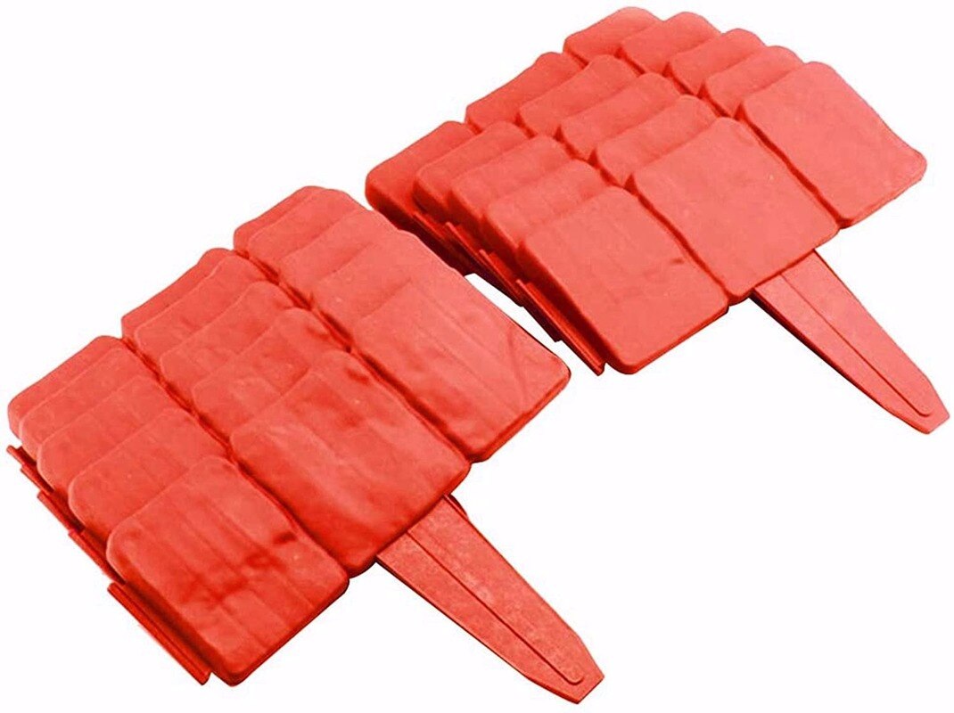 10Pcs Garden Fence Edging Cobbled Stone Effect Plastic Lawn Landscape Edging Plant Border DIY Decorations Flower Bed Border