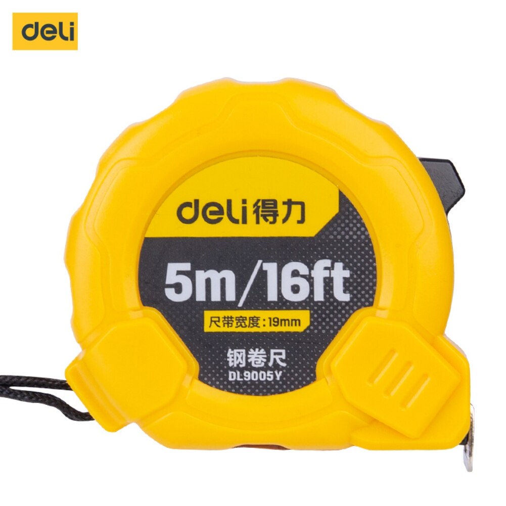 Deli Tape Measure 3/5 Meters A Variety Of Precision And Durable Measuring Ruler Measuring Tape Precise And Clear: EDL9005Y