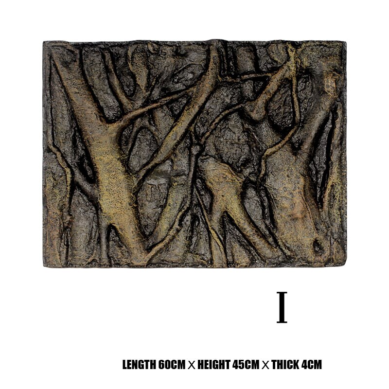 Hohe 3D Schaum Felsen Stein Aquarium Hintergrund Bord Dekor Schaum Bord für Reptil Aquarium 60x45cm LG66: I