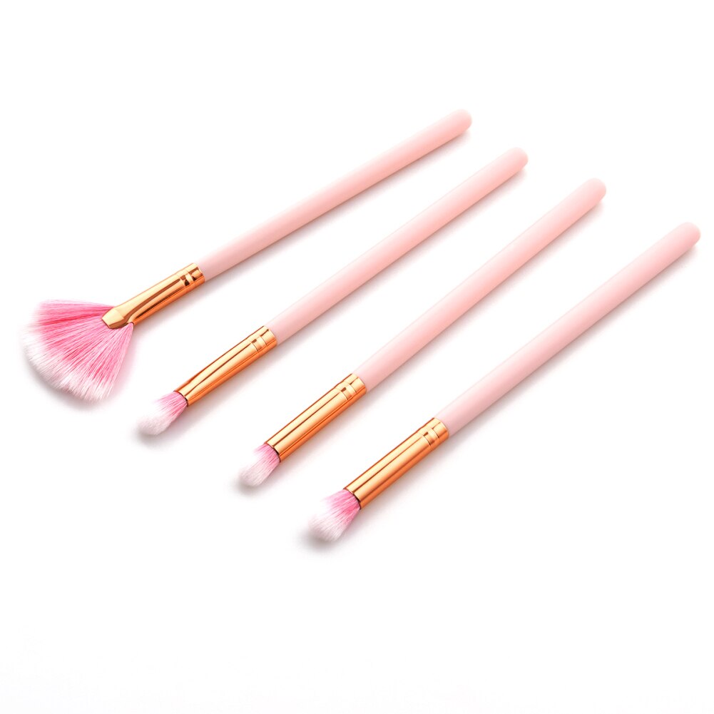 10PCS/4PCS Makeup Brushes Set Pink Handle Foundation Make Up Brush Beauty Tools Kit Lip Eye Liner Maquiagem