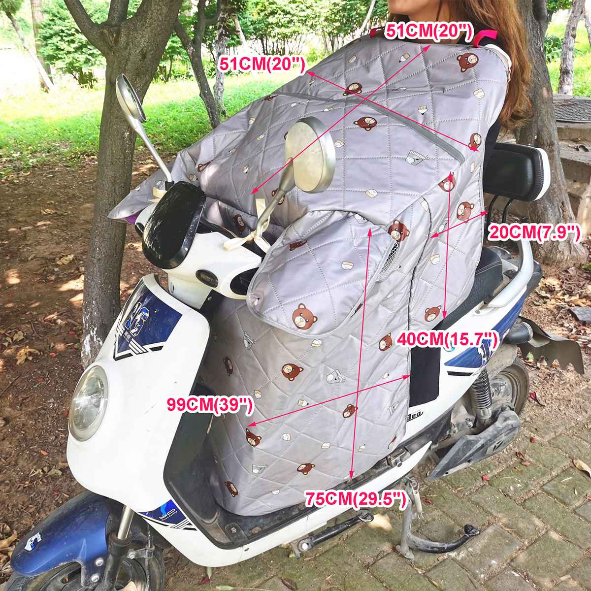 Winter Motorfiets Been Cover Met Stuur Moffen Waterdicht Winddicht Cover Motorfiets Scooter Been Beschermen Knie Zomer Zonnebrandcrème