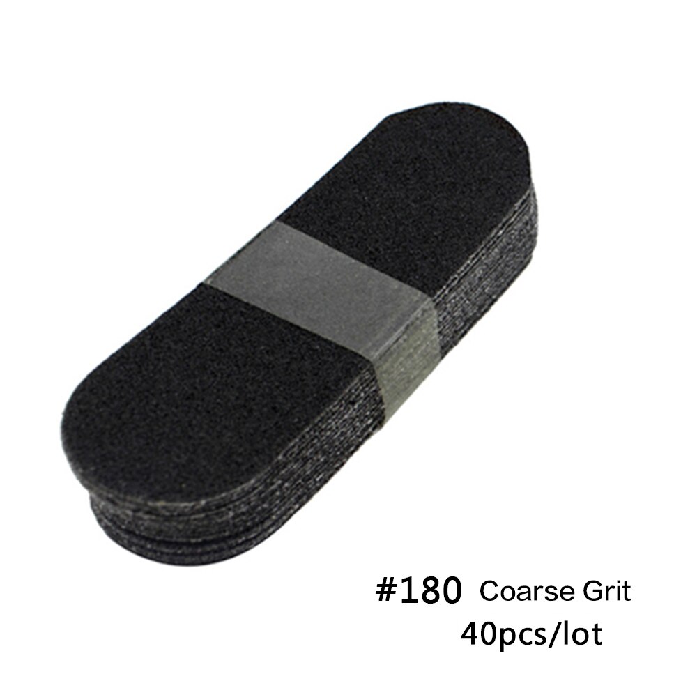 Stainless Dead Skin Pedicure Foot-Rasp File Replace Sanding-Cloth Files For Pedicure Feet-Care Remover Metal-Handle Fedicure: 180 grit 40pcs