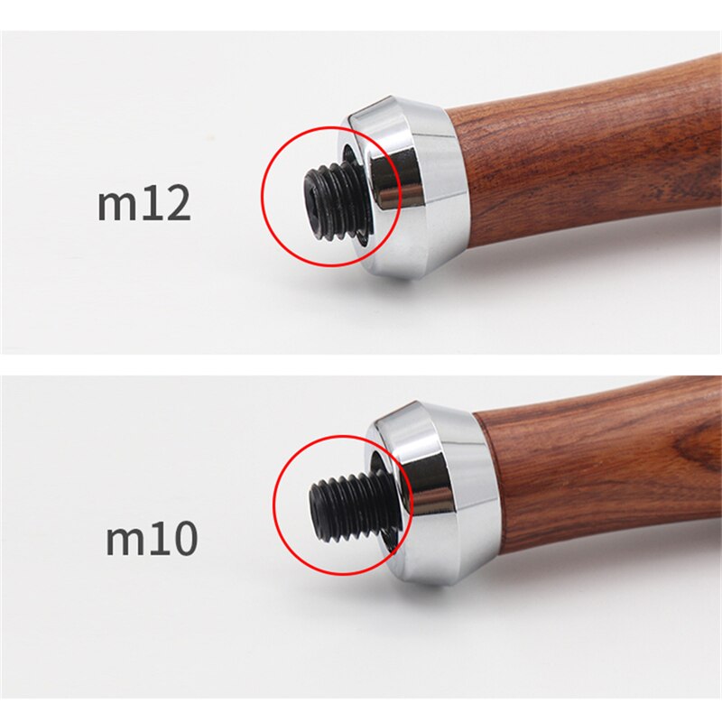 Espresso Koffie Filterhouder Handvat M10/M12 Koffie Machine Gereedschap Barista Accessoires Koffie Machine Gemodificeerde Massief Houten Handvat