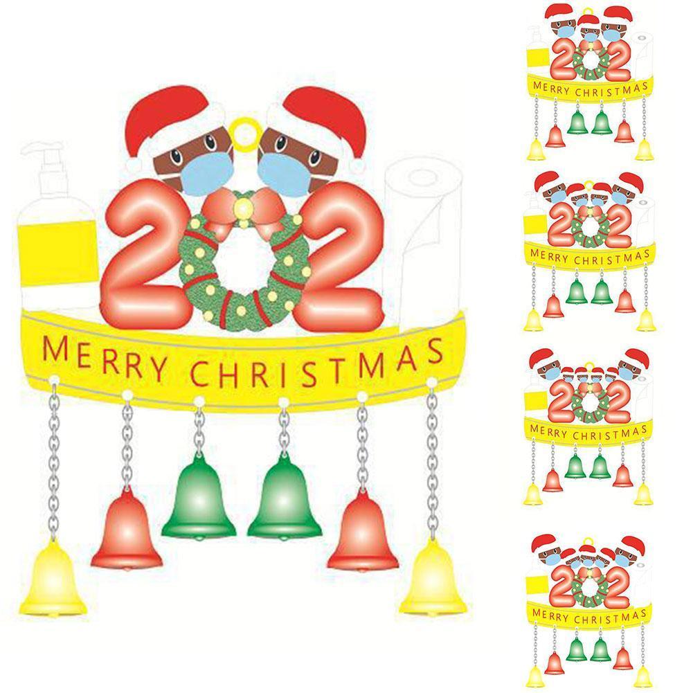 Familie Met Bells Ornamenten Kerstversiering E2W7