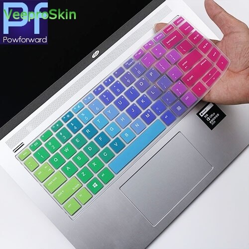 laptop Keyboard Cover Protector Skin for HP ProBook 440 G5 14" / ProBook x360 440 G1 / 440 G6 / 445 G6 / 640 G4 14 inch: rainbow