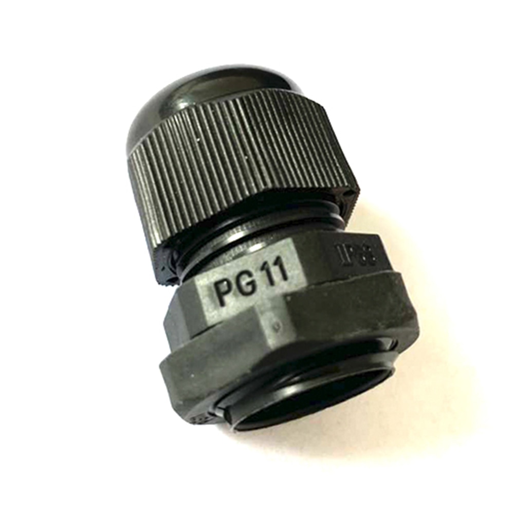 Waterdichte Gezamenlijke Nylon Plastic Connector Zwart IP68 PG7/PG9/PG11/PG13/PG16/PG19/PG21/PG25/PG29 Fit 3Mm Tot 25Mm Draad