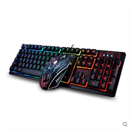 Klawiatura Gamingowa PC z Podświetleniem RGB - Mechaniczna, Przewodowa, 104 Klawisze, Multimedia: Czarny